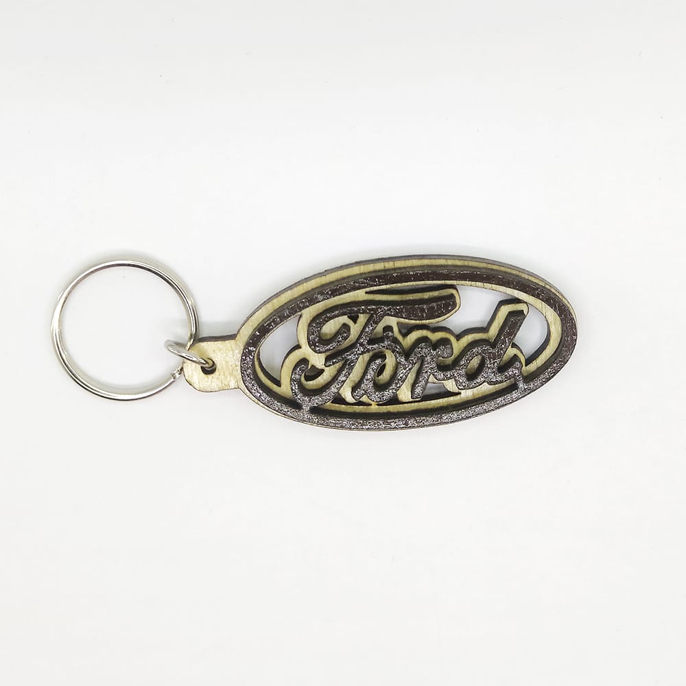FORD-3 Χειροποίητο ξύλινο 3d μπρελόκ αυτοκινήτου