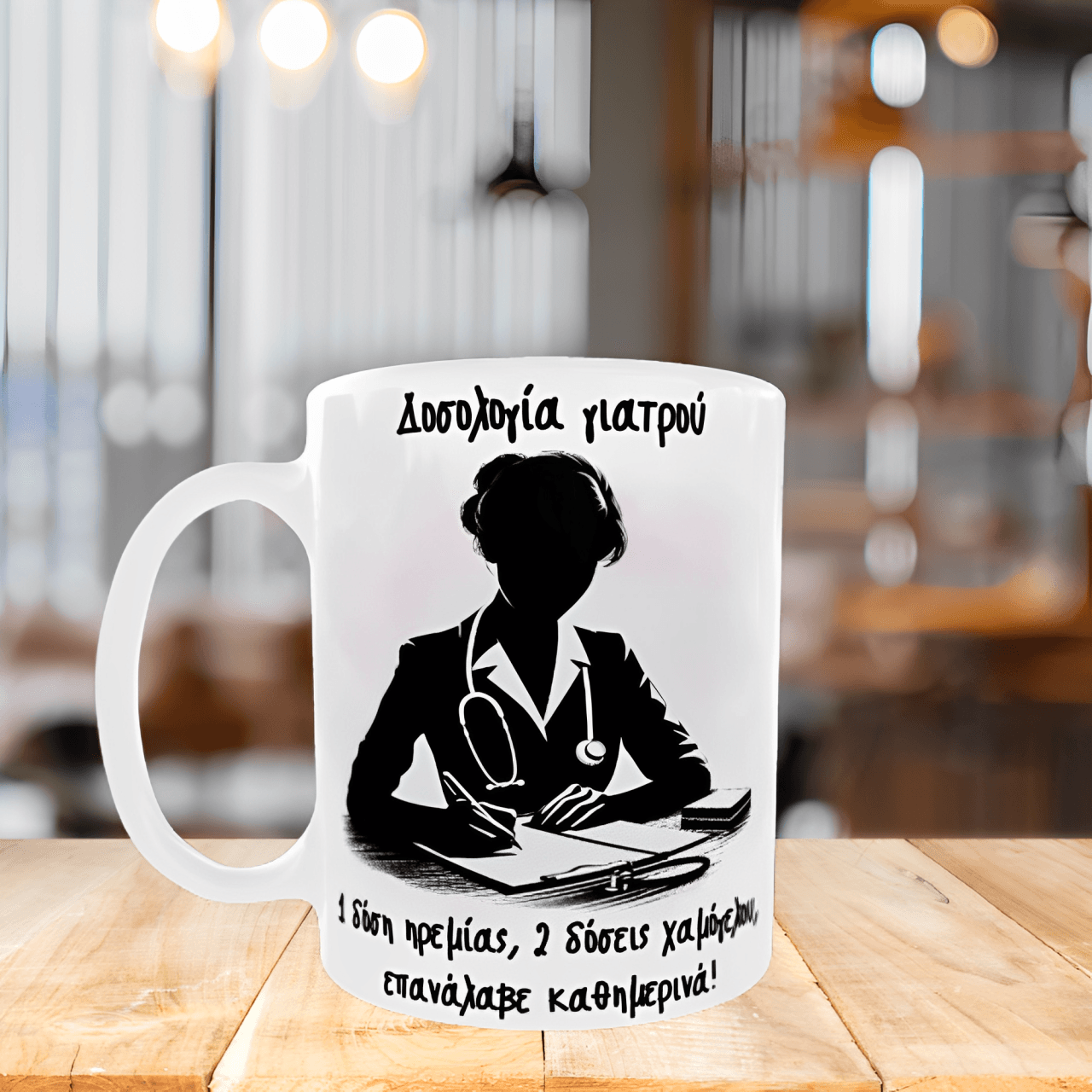 Κεραμική λευκή κούπα 11oz- Γιατρός