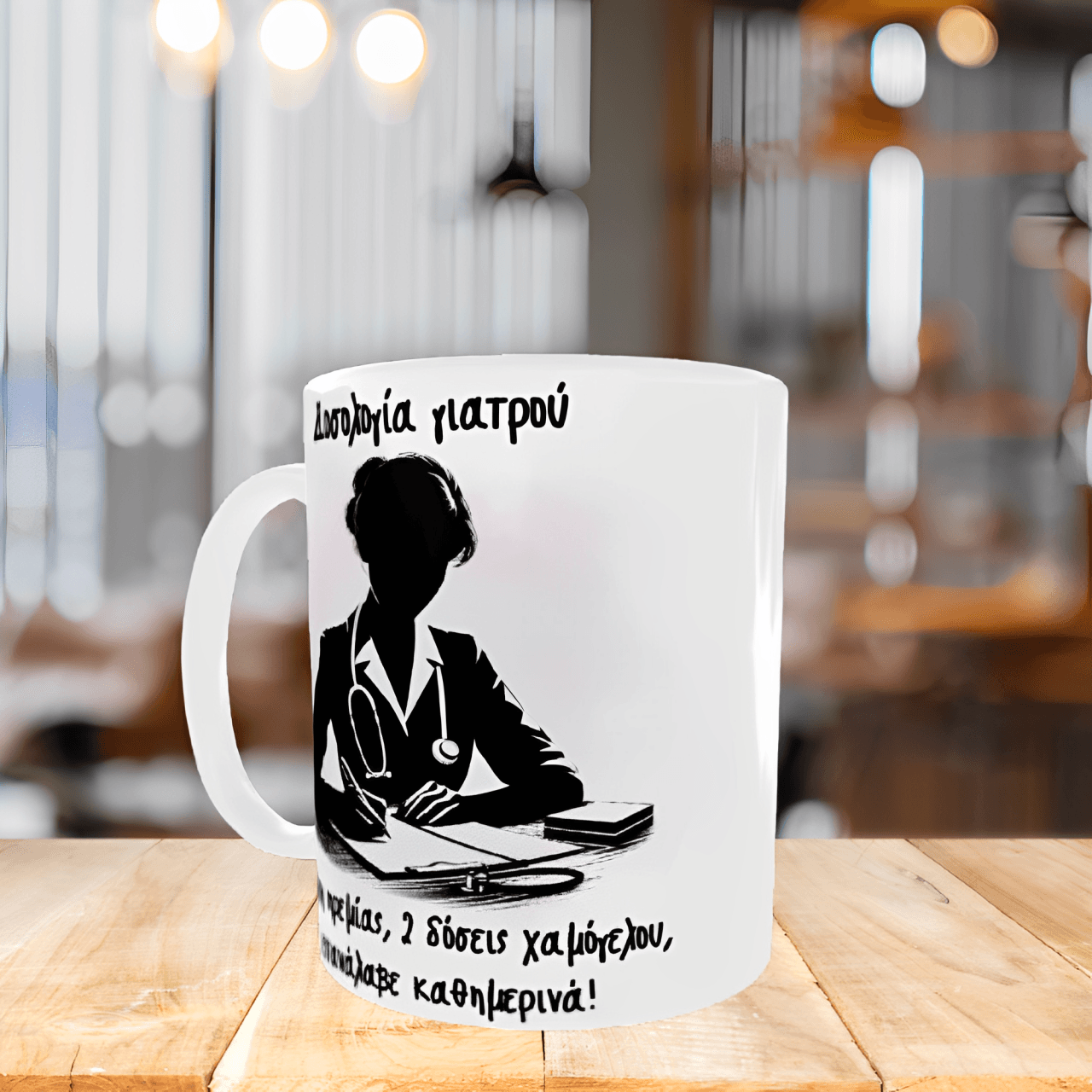 Κεραμική λευκή κούπα 11oz- Γιατρός