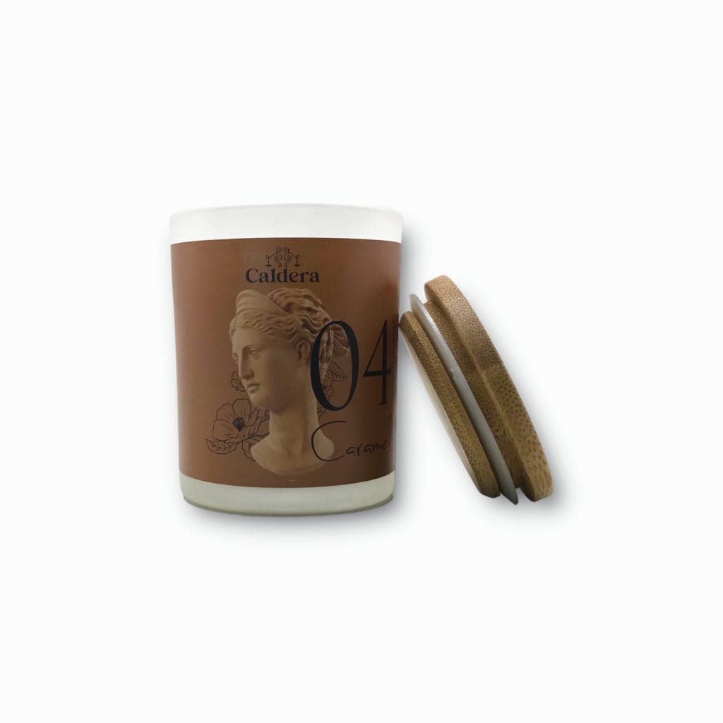 Χειροποίητο Αρωματικό Κερί Σόγιας 180g(Caramel)
