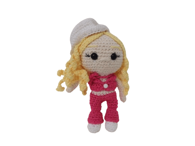 Barbie πλεκτό κουκλάκι amigurumi