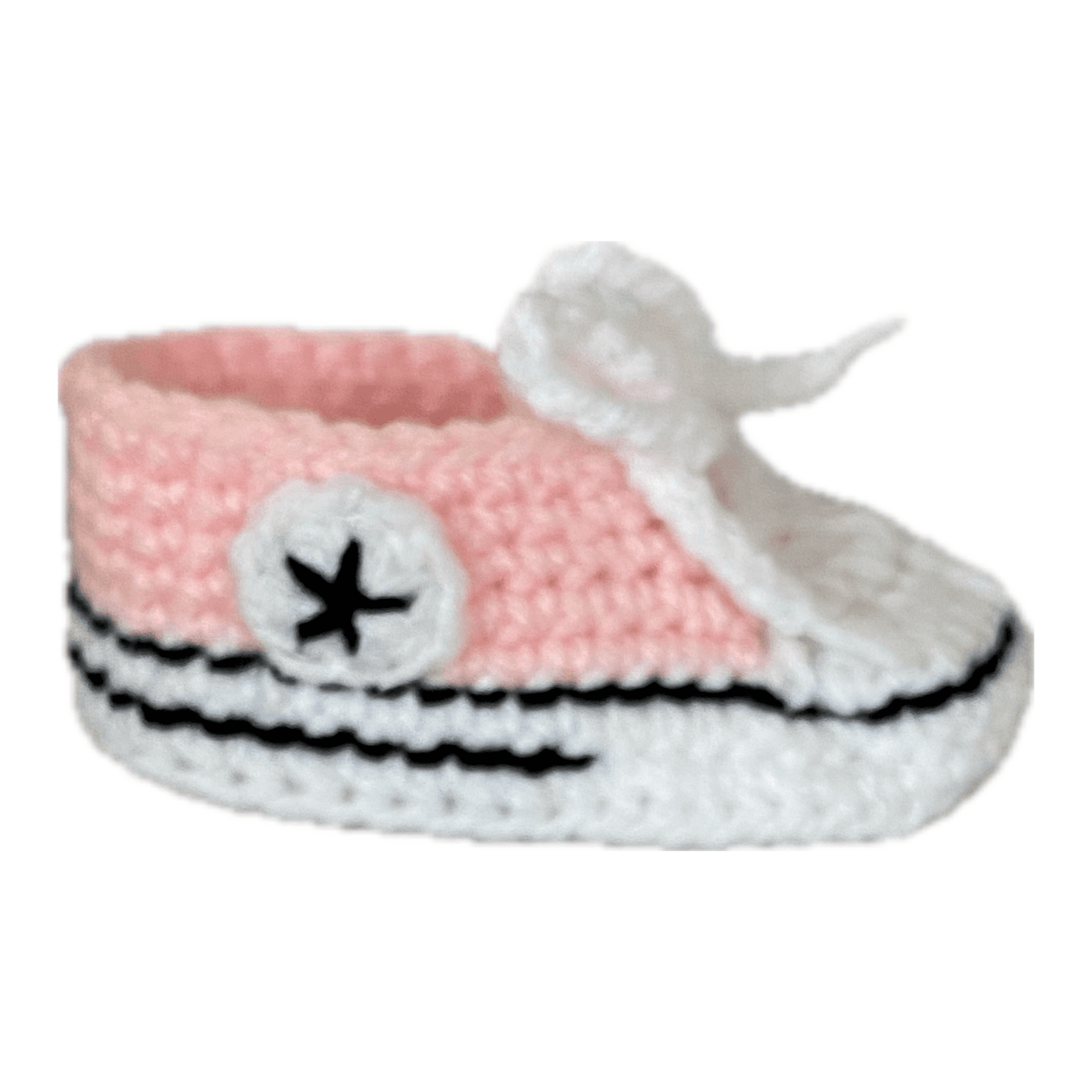 Πλεκτά παπουτάκια μωρού AS low, baby pink