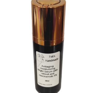Antiaging moisturizing Night Serum with retinol and niacinamide 5%
