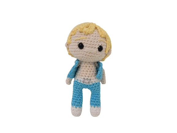 Ken πλεκτό κουκλάκι amigurumi