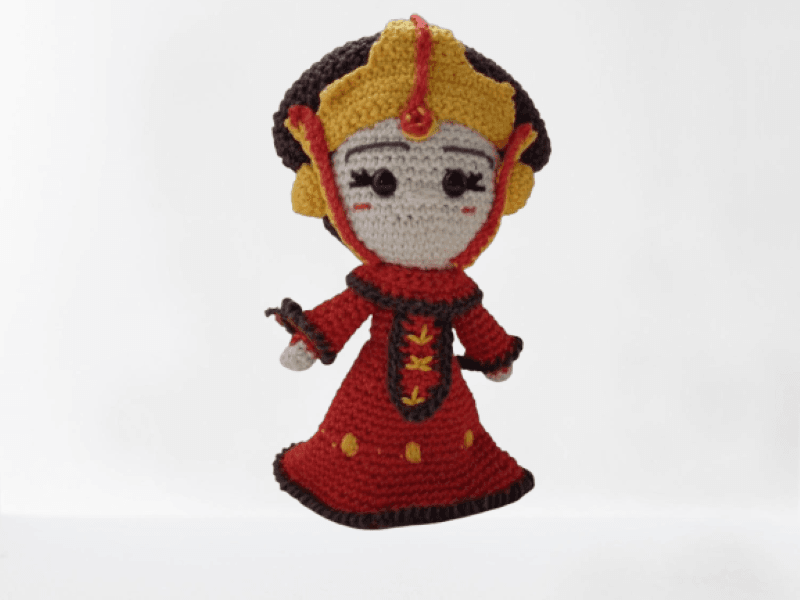 Padme Amidala (Star Wars) πλεκτό κουκλάκι Amigurumi