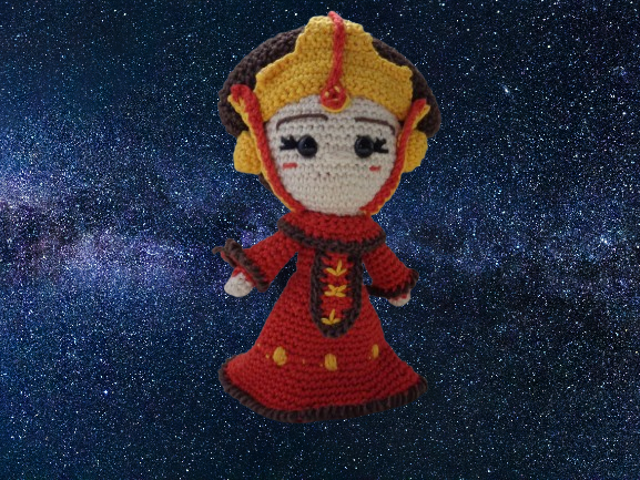 Padme Amidala (Star Wars) πλεκτό κουκλάκι Amigurumi