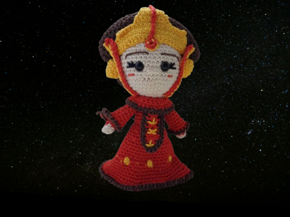 Padme Amidala (Star Wars) πλεκτό κουκλάκι Amigurumi