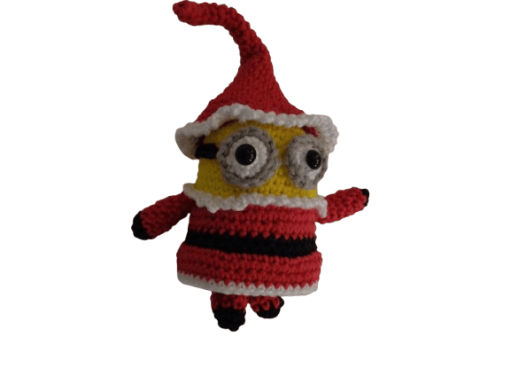 Minions Άγιος Βασίλης πλεκτό χειροποίητο amigurumi