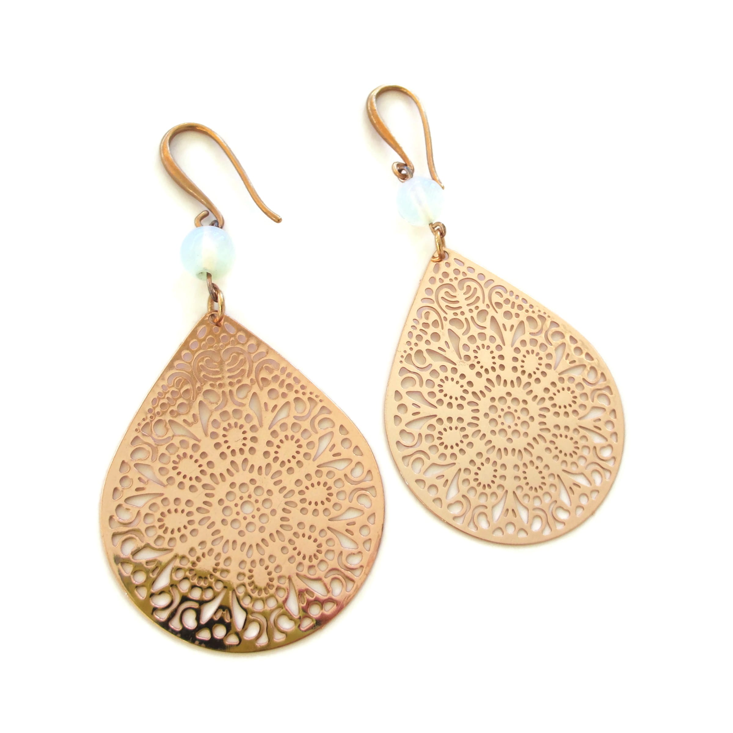 Σκουλαρίκια “Filigree Moonstone” με φεγγαρόπετρα