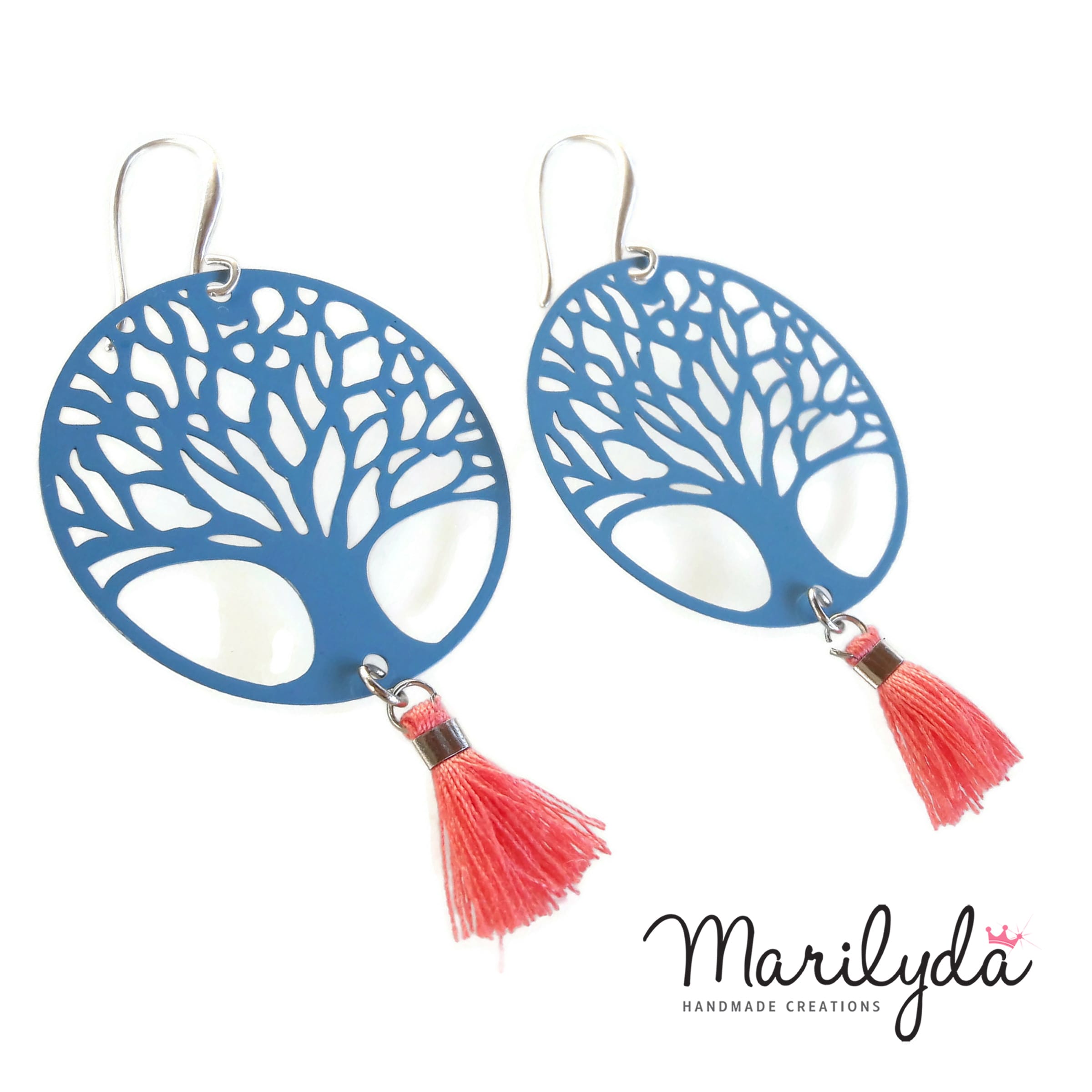 Σκουλαρίκια "Tree of Life" filigree