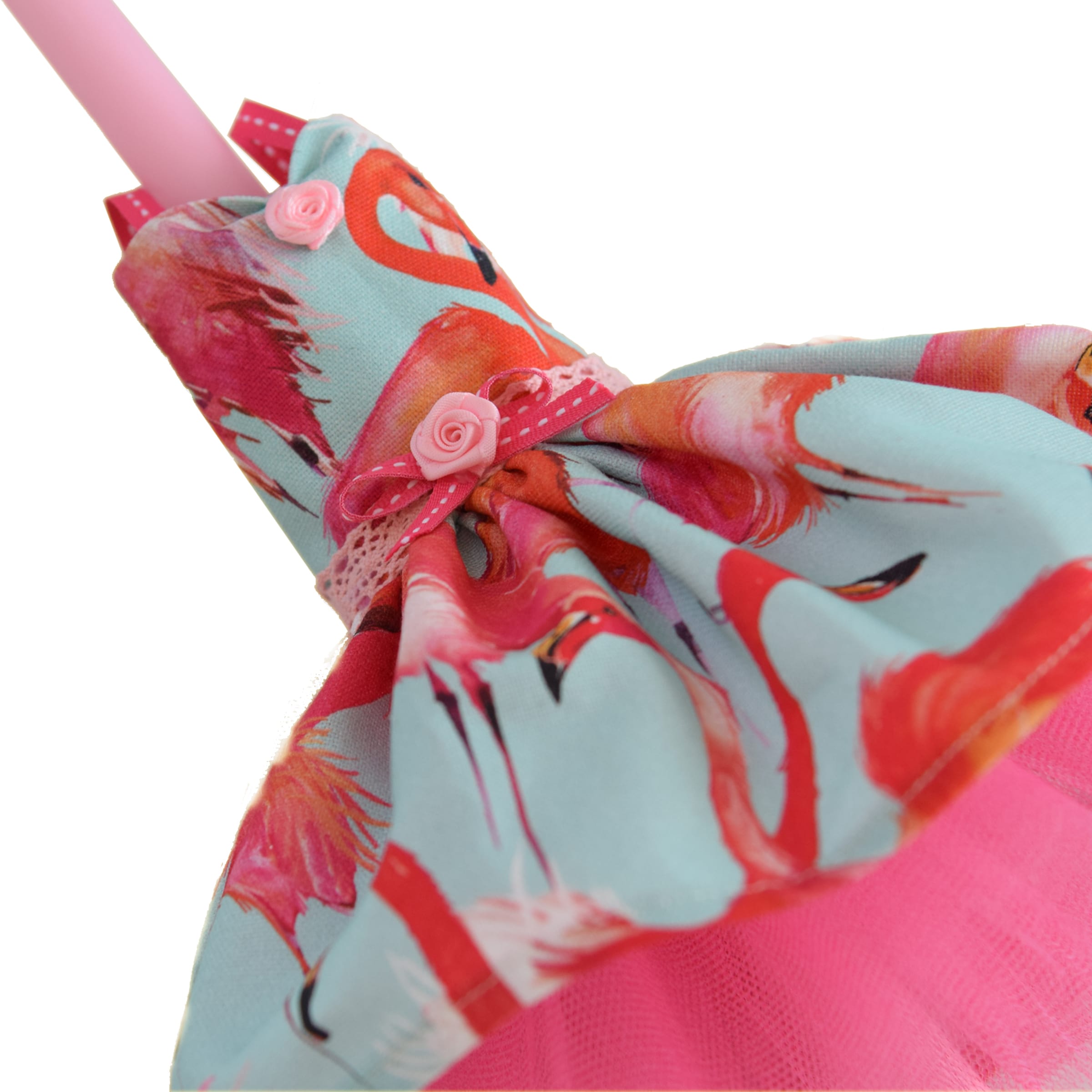Κοριτσίστικη λαμπάδα με φόρεμα “Flamingo”
