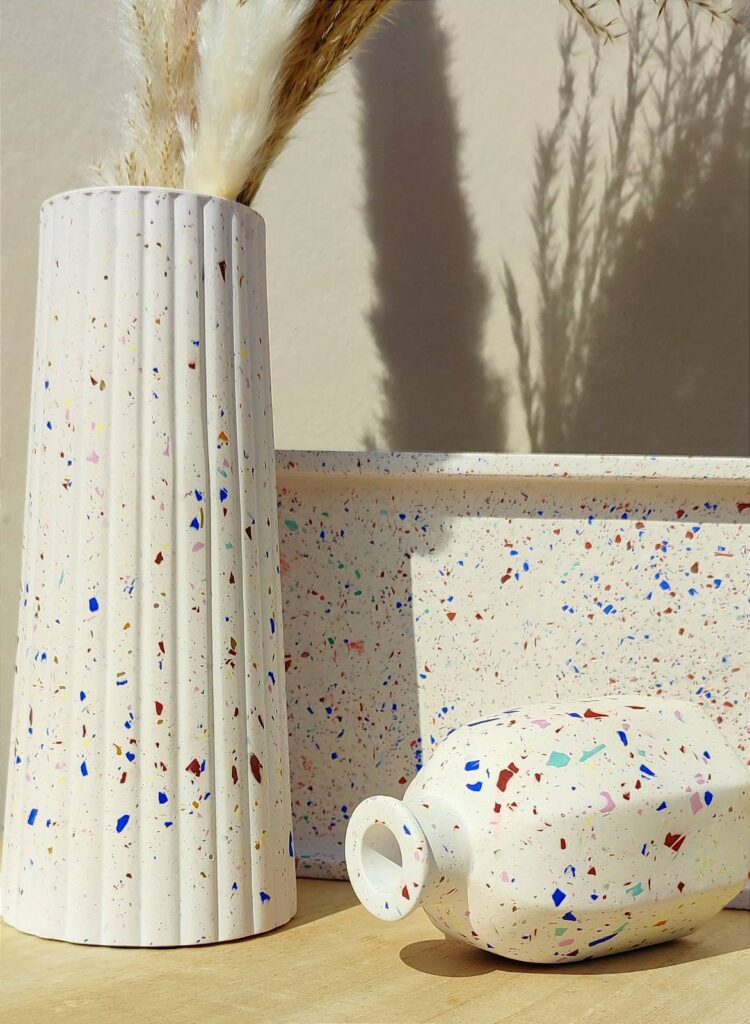 Επιτραπέζιο βαζάκι Terrazzo