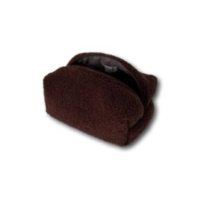 Brown teddy mini beauty bag