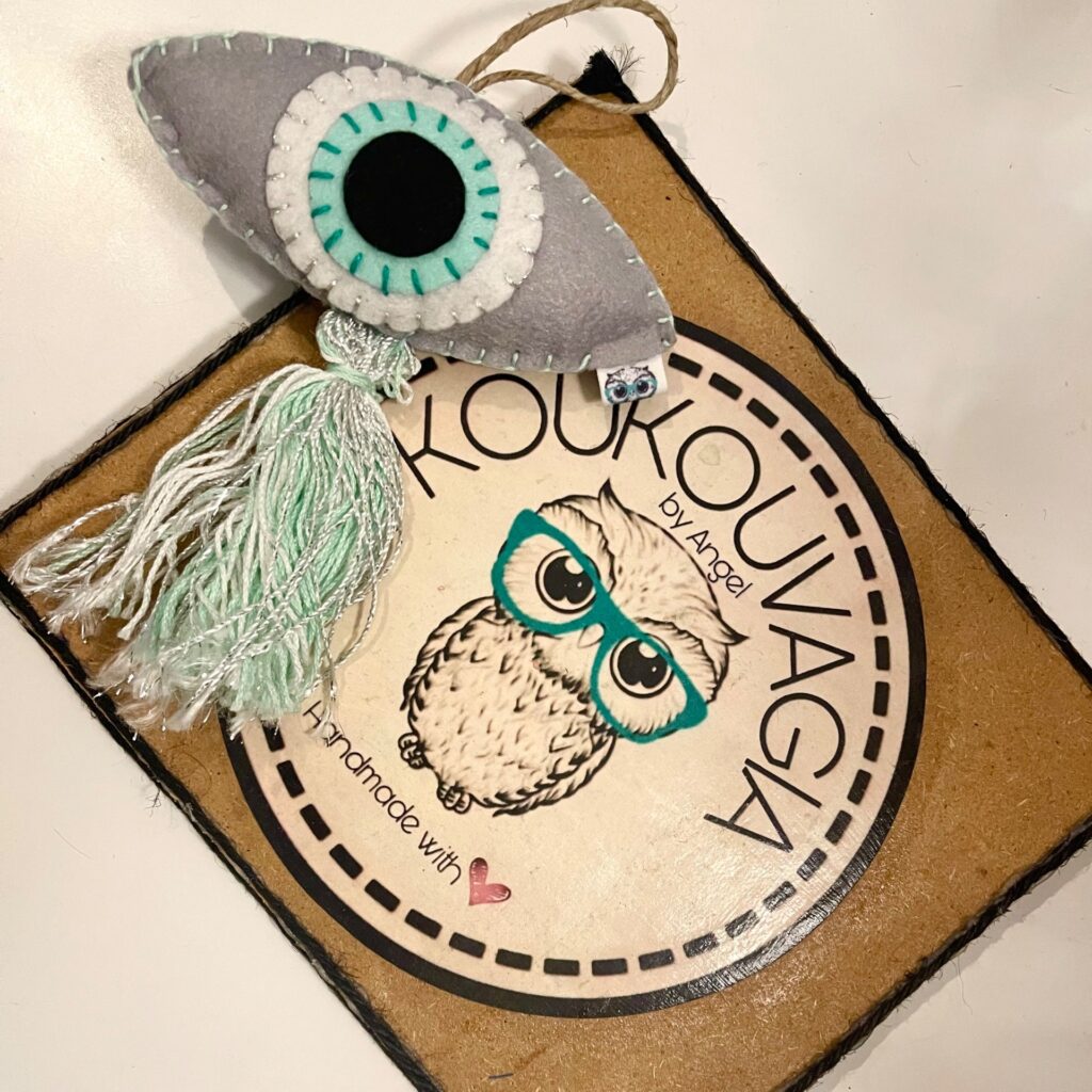 Lucky baby boy charm - Χειροποίητο Γούρι (τιρκουάζ)