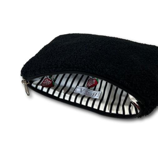 Black teddy pouch