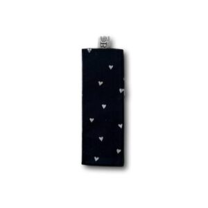 Black-white hearts bookmark