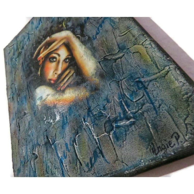 Πίνακας καμβάς "Stone words"