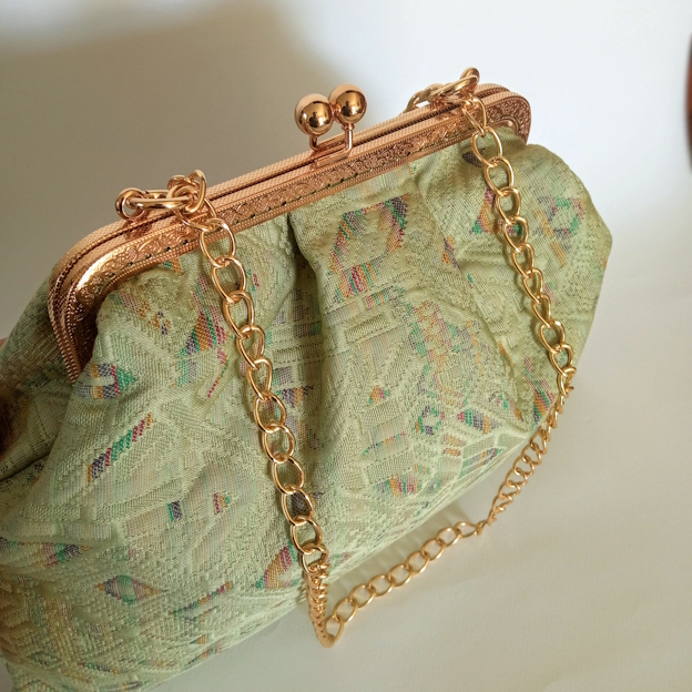 Xειροποίητη τσάντα clutch ώμου ή χιαστί από ύφασμα σε στυλ vintage