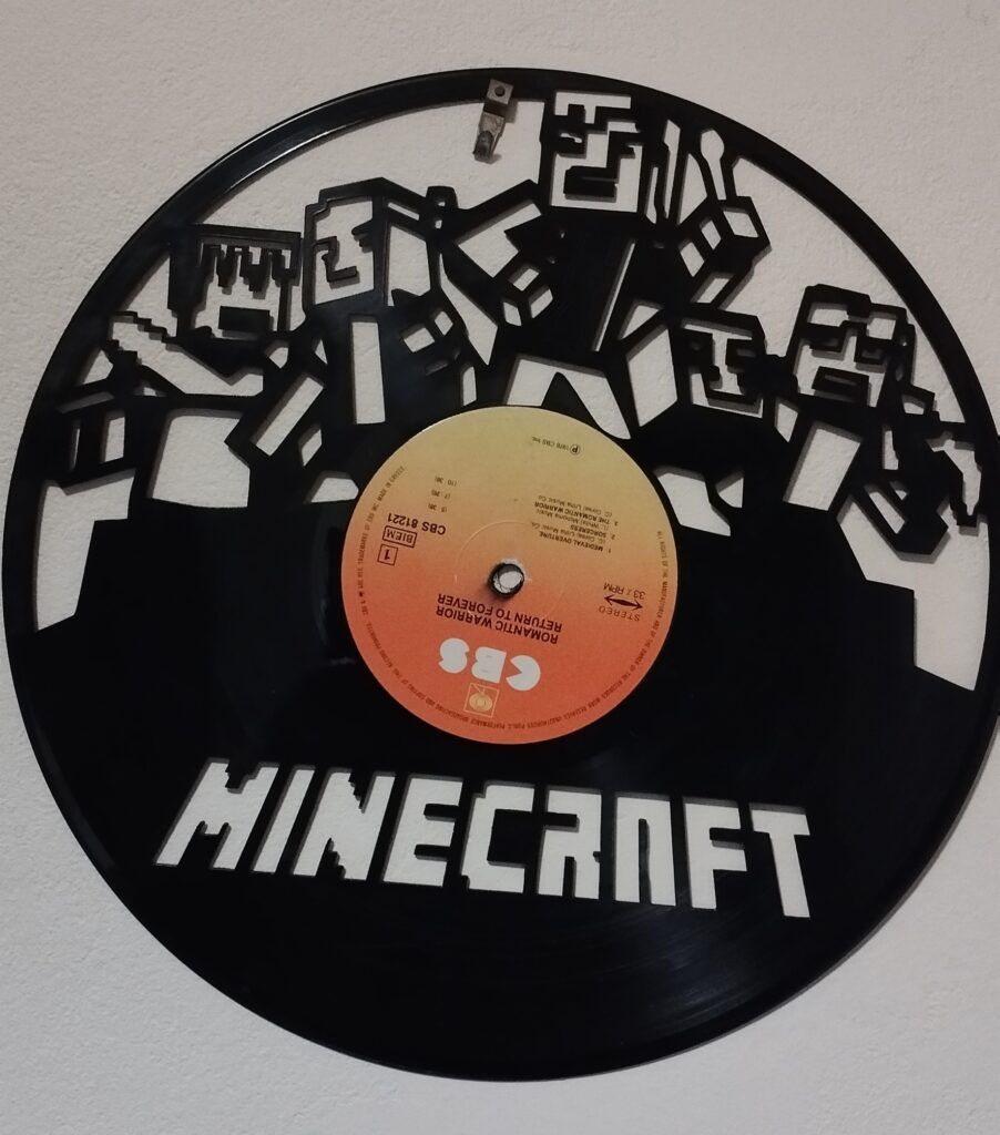 Ρολόι τοίχου από Βινύλιο - MINECRAFT
