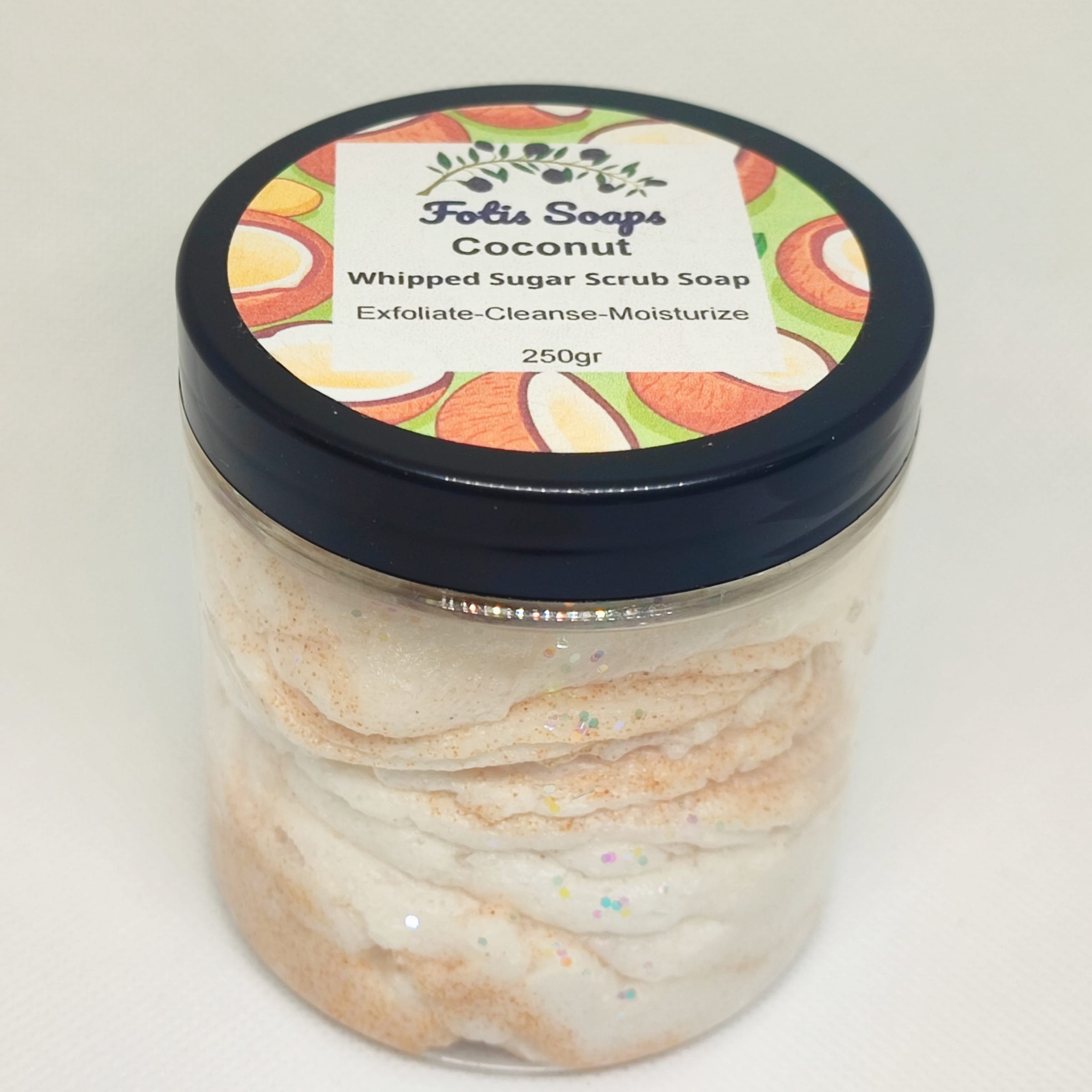 Whipped Foaming Sugar Body Scrub Coconut 250gr