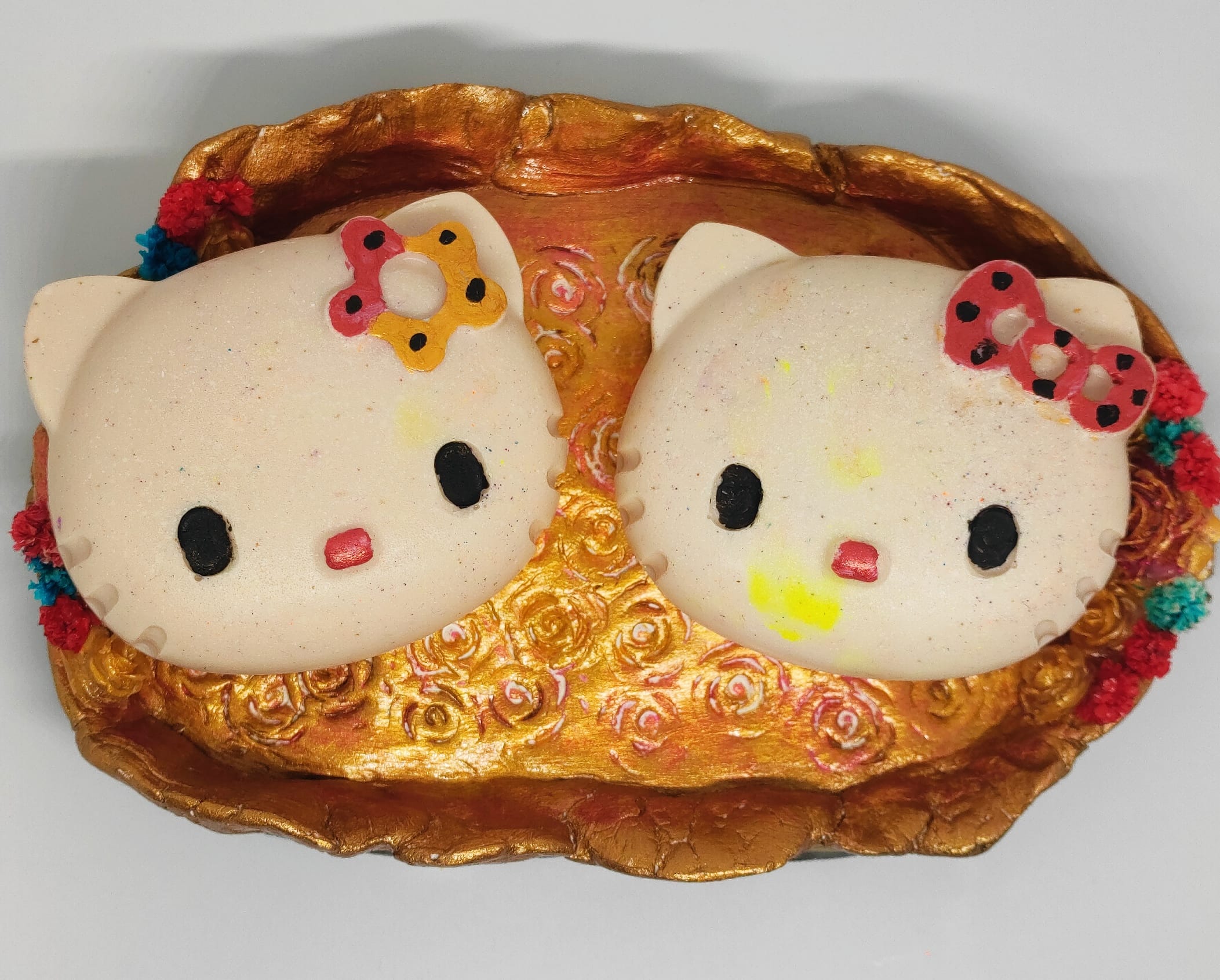 Σαπουνάκι hello kitty από χειροποίητη βάση γλυκερίνης 60gr