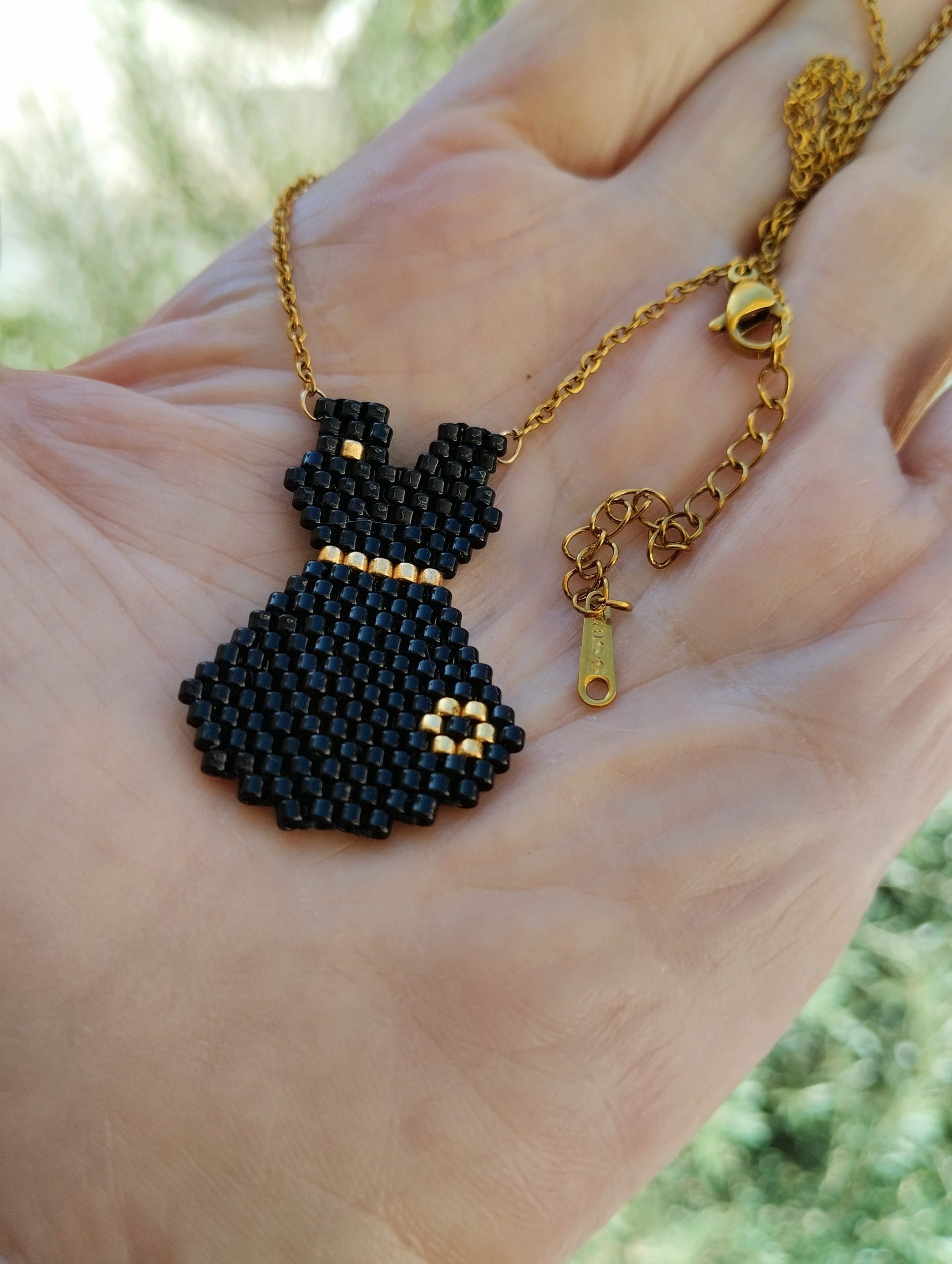 Ατσάλινο κολιέ μενταγιόν φόρεμα