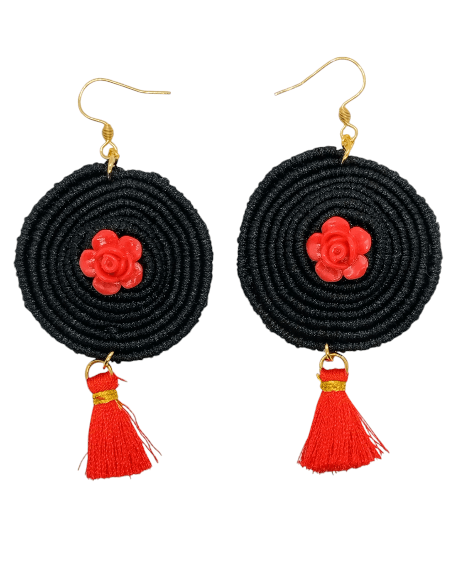 Σκουλαρίκια macrame spiral