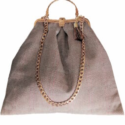 Χειροποίητη τσάντα clutch χειρός και ώμου από ύφασμα