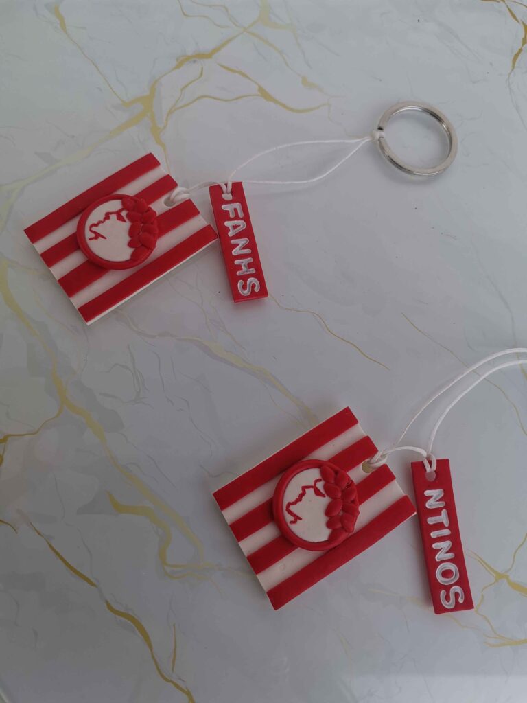 Handmade μπρελόκ on demand "Ολυμπιακός"