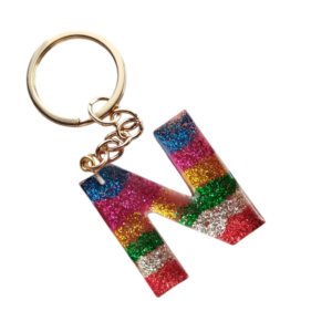 Μπρελόκ Μονόγραμμα Ν glitter