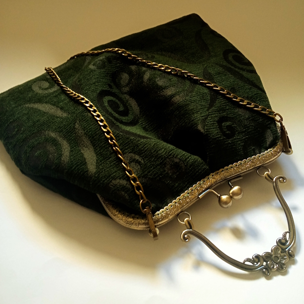 Χειροποίητη τσάντα χεριού και ώμου clutch vintage