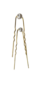 Elegant Pearl Hairpins – Χρυσές Φουρκέτες με Πέρλα