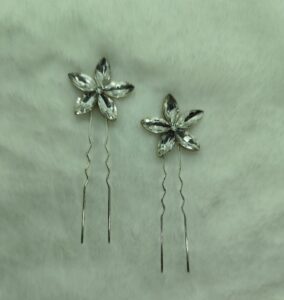 Crystal Bloom Hairpins – Λαμπερές Φουρκέτες με Κρύσταλλα Λουλούδι