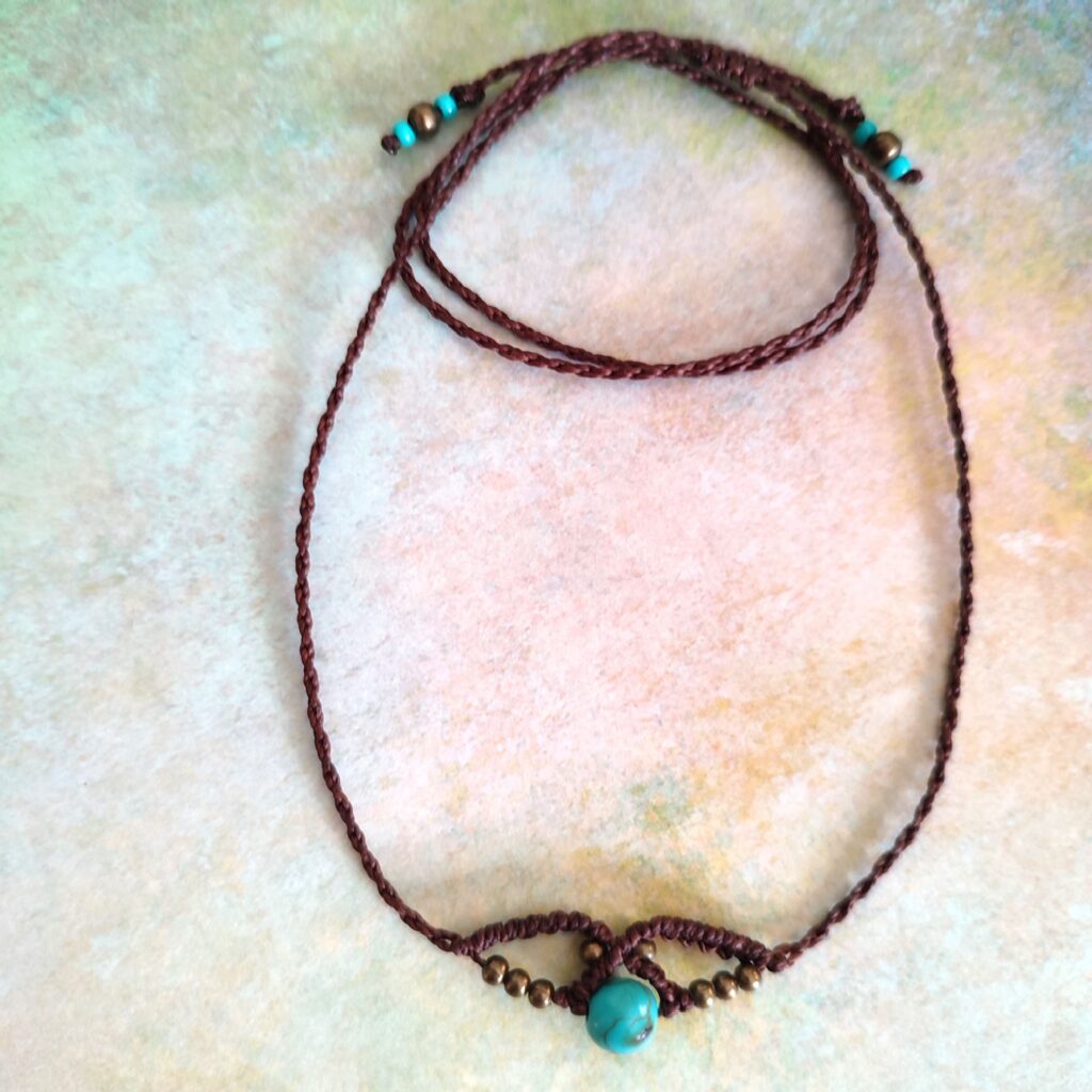 Κολιέ τσόκερ boho μακραμέ