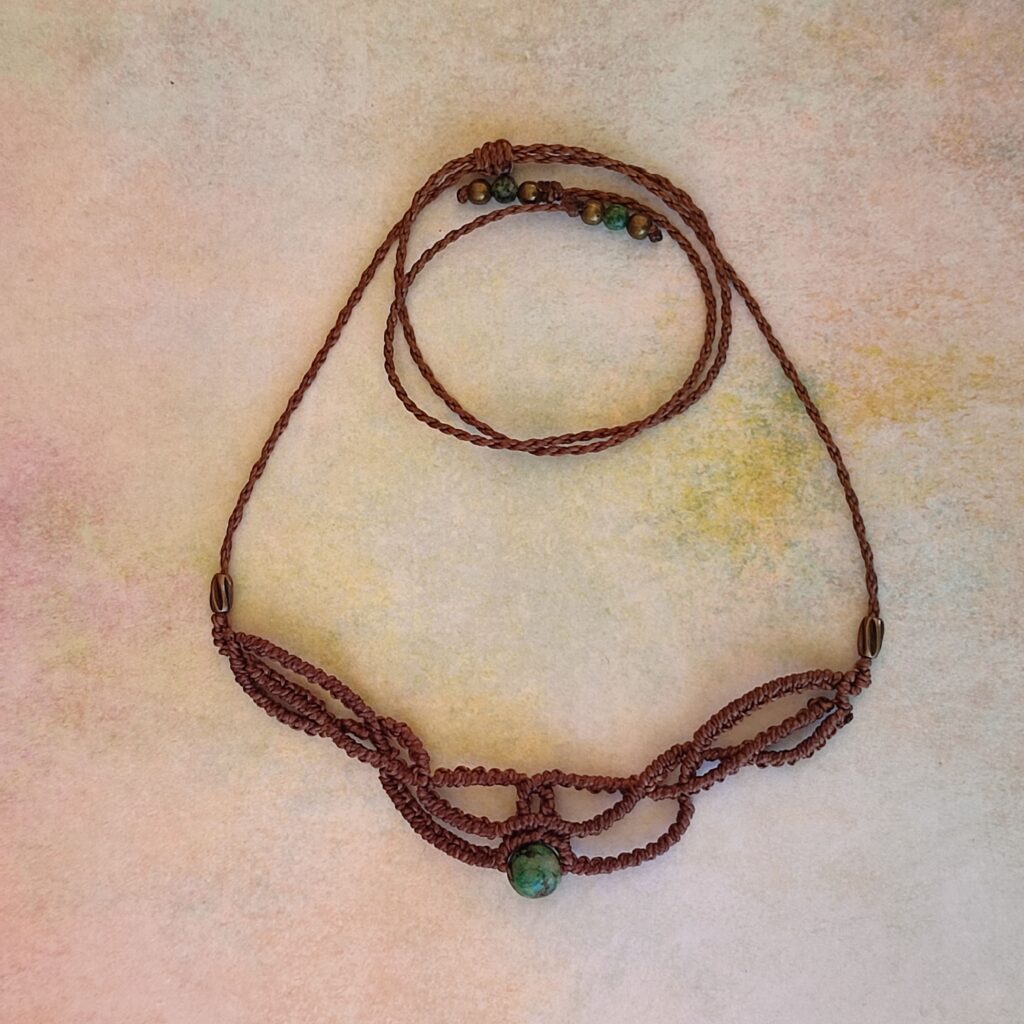 Κολιέ τσόκερ boho μακραμέ