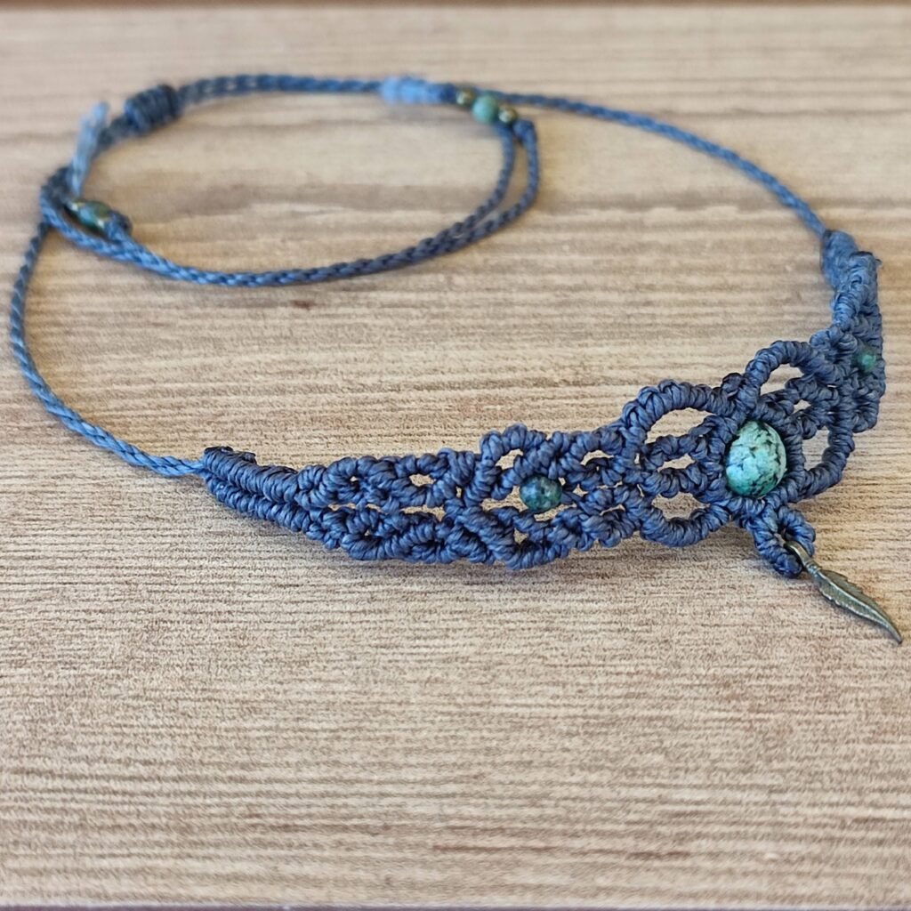 Κολιέ τσόκερ boho μακραμέ