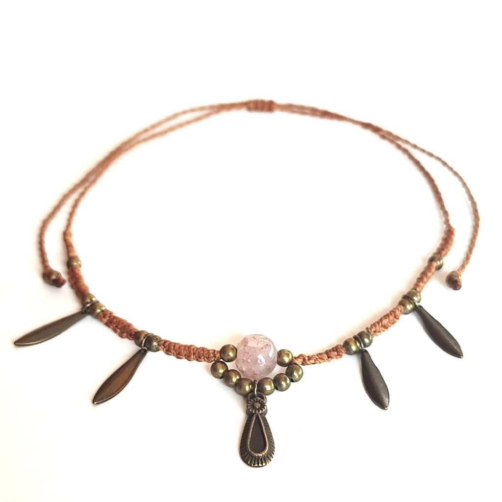 Κολιέ τσόκερ boho μακραμέ