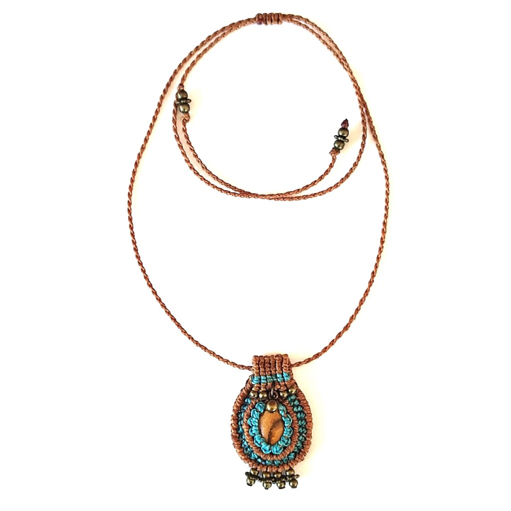 Κολιέ boho μακραμέ