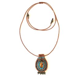 Κολιέ boho μακραμέ