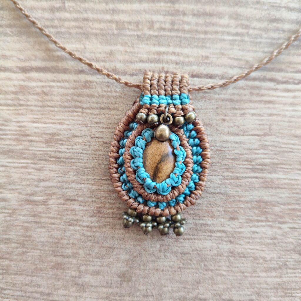 Κολιέ boho μακραμέ