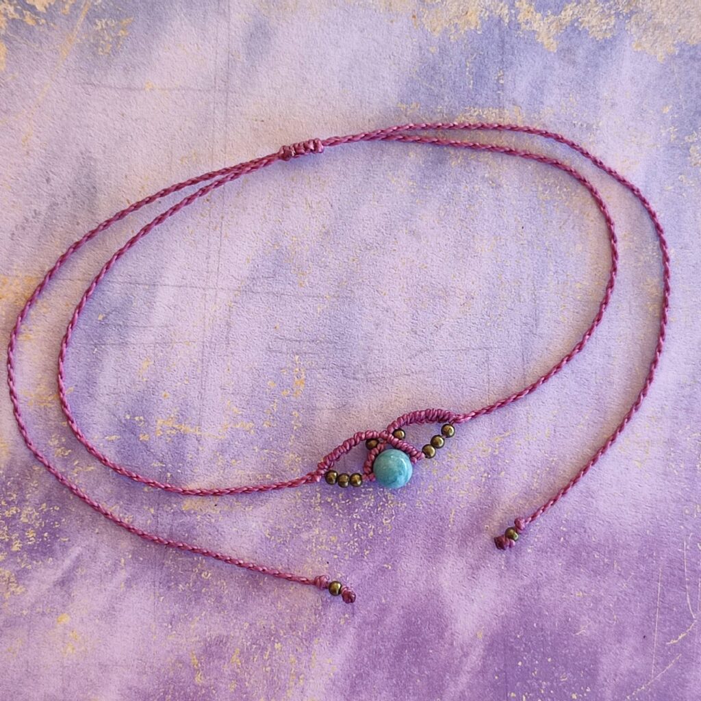 Κολιέ τσόκερ boho μακραμέ