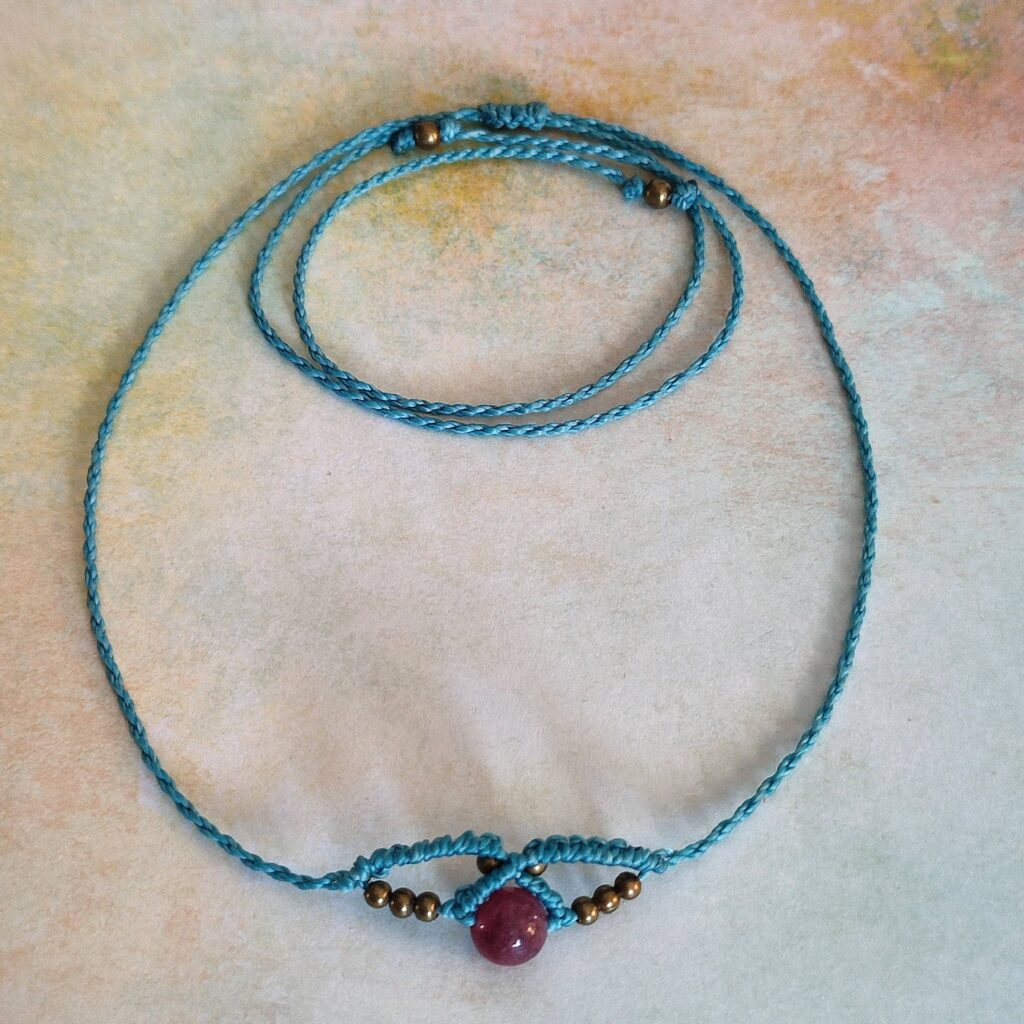 Κολιέ τσόκερ boho μακραμέ