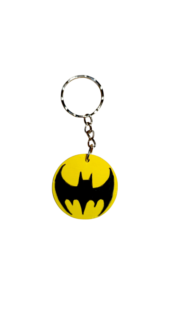 Batman μπρελόκ ξύλινο ζωγραφισμένο στο χέρι