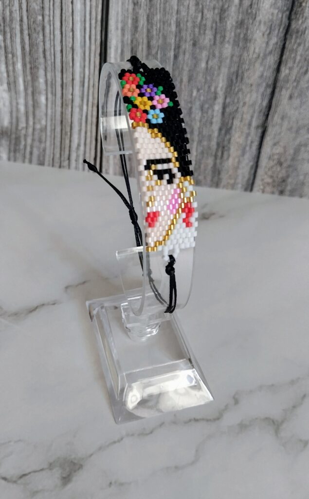Βραχιόλι χεριού Frida Kahlo miyuki, macrame.