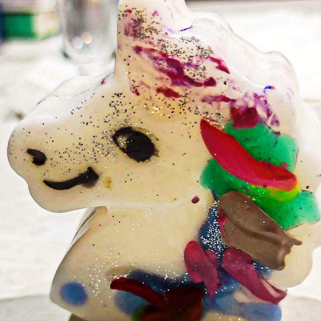 Σαπουνάκι unicorn χειροποίητο γλυκερίνης 80gr