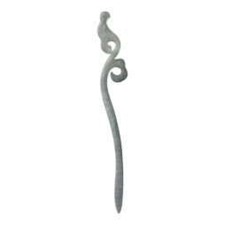 Χειροποίητο hair stick από υγρό γυαλί ασημί