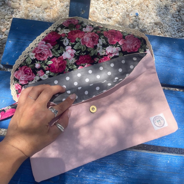 Χειροποίητο clutch Romantic Corner