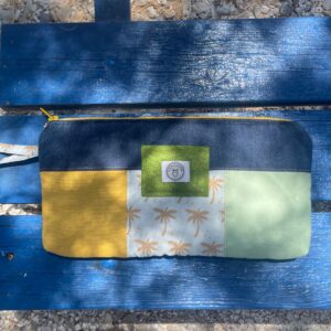 Χειροποίητο clutch & pouch Palmtrees Sunrise
