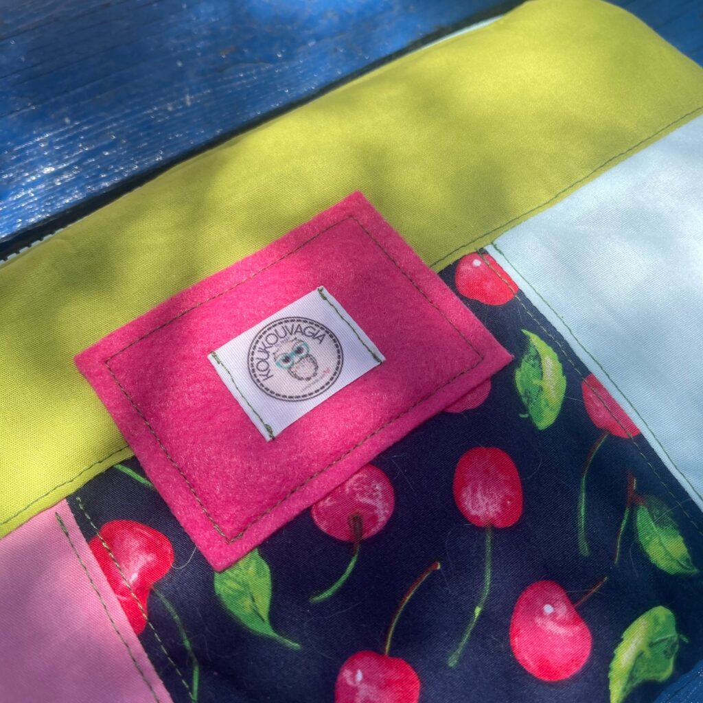Χειροποίητο clutch & pouch Cherrybow