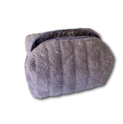 Lilac terry beauty bag